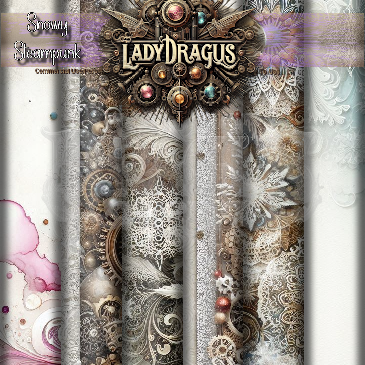(image for) HODGLD- Snowy Steampunk Papers